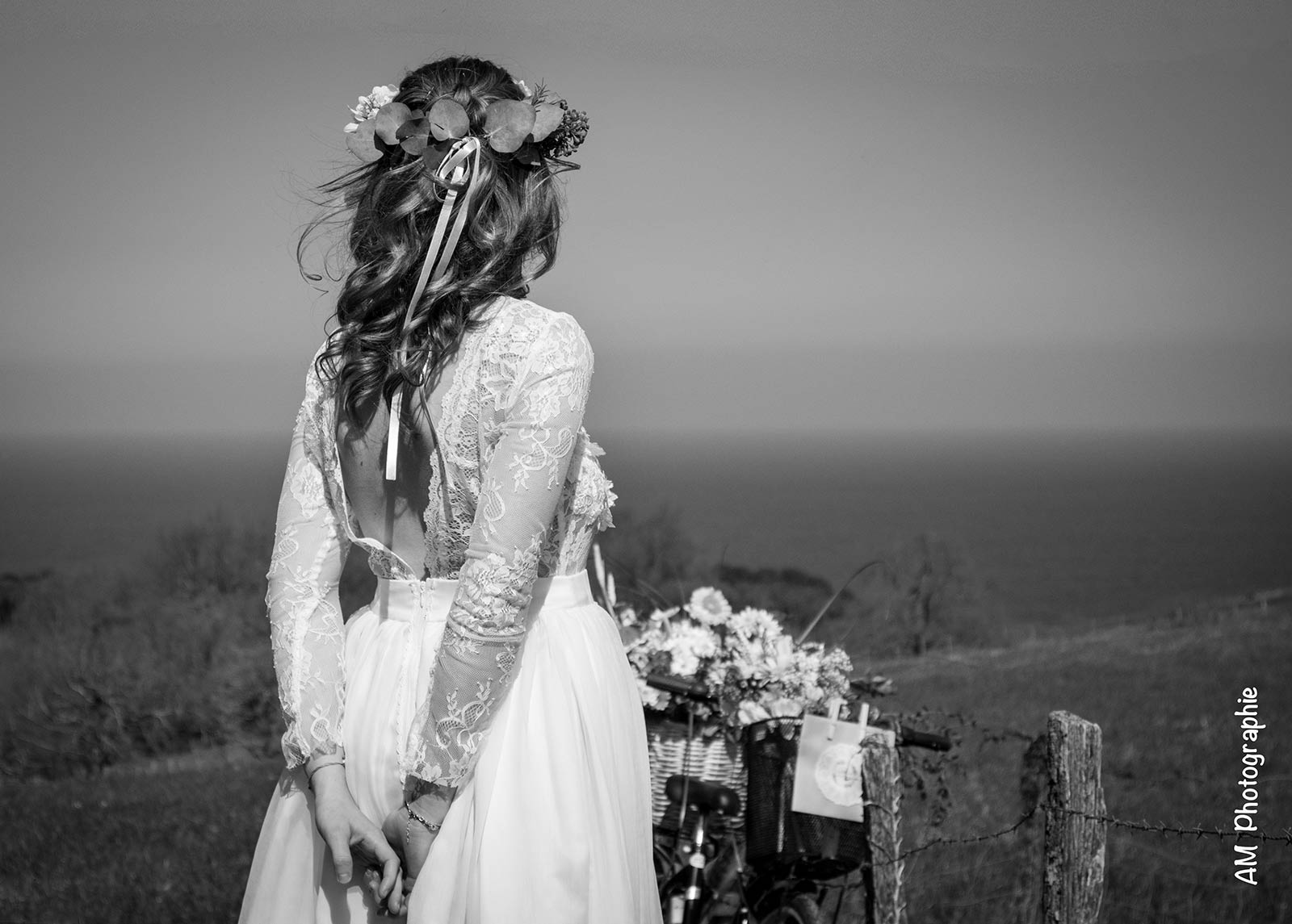 Robe Amaïa par La petite mariée de sopite créateur de robes de mariées au Pays basque